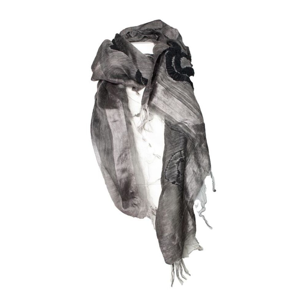 Faliero Sarti Brown silk scarf